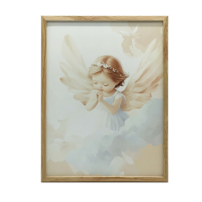 FALI PLAKÁTANGYAL A FELHŐBEN 50x70 CM KERET NÉLKÜL, MATT grafika, keretezett kép