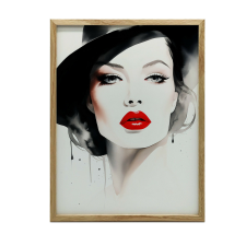 FALI PORTRÉ ARANY NŐI FINOMKERETBEN 70x100 CM grafika, keretezett kép