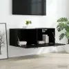  Fali Szekrény Fekete tölgy 100 x 36,5 x 35 cm Szerelt Fa