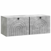  Fali TV szekrény Betonszürke 78,5 x 31 x 30 cm Szerelt Fa
