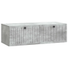  Fali TV szekrény Betonszürke 98 x 41 x 30 cm Szerelt Fa