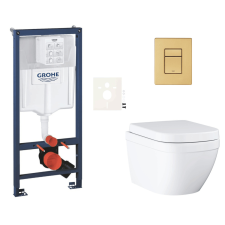  Fali WC-garnitúra világos falra / falra szerelhető Grohe Euro Ceramic SIKOGRSEUSCGN0 szaniter