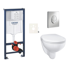  Fali WC-szett világos falakra / falra szerelhető Grohe Bau Ceramic SIKOGRSBAUSA szaniter