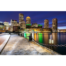  Falikép City45 Boston éjjel, 350 x 250 cm tapéta, díszléc és más dekoráció