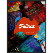  Falikép – Egyedi felirat festménnyel (videóvetítő opcióval) grafika, keretezett kép