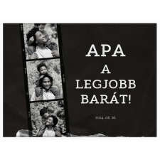  Falikép – Egyedi felirattal és fotóval, képkockákkal (videóvetítő opcióval) grafika, keretezett kép