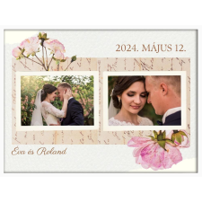  Falikép - ESKÜVŐ kollázs a te fotóiddal 5. (videóvetítő opcióval) grafika, keretezett kép