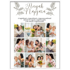  Falikép kollázs – Boldog Anyák napját (videóvetítő opcióval) grafika, keretezett kép