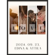  Falikép kollázs - LOVE a te fotóidból  (videóvetítő opcióval) grafika, keretezett kép