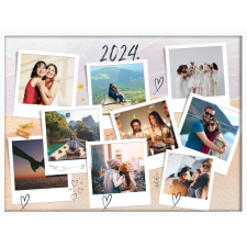  Falikép kollázs sok fotóból felirattal 3. (videóvetítő opcióval) grafika, keretezett kép