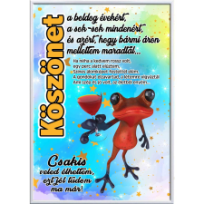  Falikép – Köszönet a boldog évekért (videóvetítő opcióval) grafika, keretezett kép