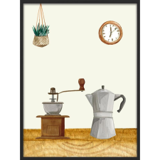  Falikép – Kotyogós kávéfőző (videóvetítő opcióval) grafika, keretezett kép