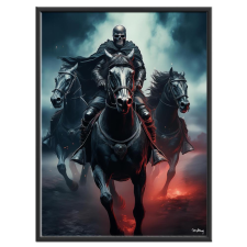  Falikép – Lovas koponya (videóvetítő opcióval) grafika, keretezett kép