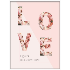  Falikép – Love egyedi felirattal (videóvetítő opcióval) grafika, keretezett kép