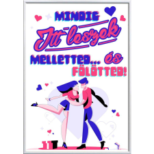 Falikép – Mindig itt leszek melletted és fölötted... (videóvetítő opcióval) grafika, keretezett kép