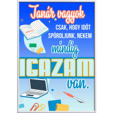 Falikép – Tanár vagyok, mindig igazam van... (videóvetítő opcióval) grafika, keretezett kép