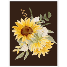  Falikép – Virágcsokor (videóvetítő opcióval) grafika, keretezett kép