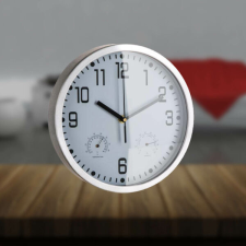 Falióra 25 cm hőmérővel és páratartalommérővel falióra