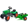 Falk : Traktor Supercharger utánfutóval – zöld