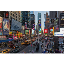  Falmatrica NYC-Time Square, 200 x 150 cm grafika, keretezett kép