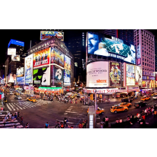  Falmatrica Times Square panoráma, 350 x 200 cm tapéta, díszléc és más dekoráció