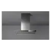 Falmec LUMINA NRS sziget páraelszívó, 90 cm, inox/fekete üveg
