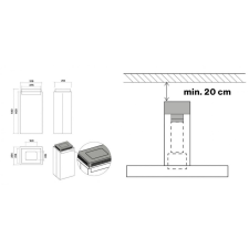 Falmec - Szűrő Carbon Zeo - Szűrő szett sziget elszívókhoz beépíthető gépek kiegészítői