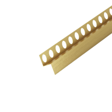  Falprofil Eviso bal oldali arany csiszolt 180 cm-es rozsdamentes acél LPGO0204 élvédő, sín, szegélyelem