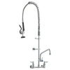  Falra Szerelhető Sárgaréz Konyhai Csaptelep Előöblítővel 914,4 mm 203,2 mm 304,8 mm