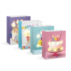 Family Ajándéktasak - 10 melegfehér LED, papír - 265 x 127 x 330 mm - 4 féle / csomag - 12 db / csomag