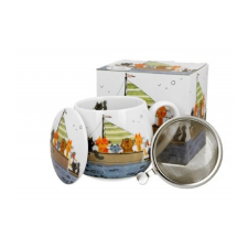  family bögre szűrős hordó porcelán 430ml "cats crew" bögrék, csészék