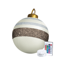 FAMILY CHRISTMAS Felfújható RGB LED-es karácsonyi gömb - 60 cm karácsonyi dekoráció