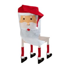 FAMILY CHRISTMAS Székhuzat nagy mikulás piros/fehér lakástextília
