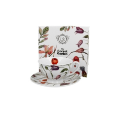 family csésze+alj porcelán 250ml virág - meadow konyhai eszköz