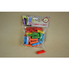  family csipesz fa színes 5f 3,5x0,7cm 40db/csom party kellék