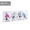 FAMILY DECOR 58477 LED-es fali kép - "LOVE" manók - 6 melegfehér LED - 70 x 30 cm