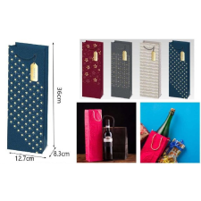  Family díszitaltasak 12,7x36x8,3cm csillagos 4f. party kellék