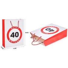  Family dísztasak 31x40x12cm "happy 40 birtday!" party kellék