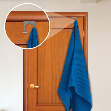 Family Dupla karos törölköző akasztó ajtóra rozsdamentes 3 féle (57342) fürdőszoba kiegészítő