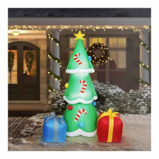 Family Felfújható karácsonyfa - 180 cm - IP44 - 12 fehér LED - 100 - 240 V karácsonyfa izzósor