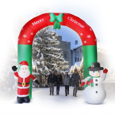 Family Felfújható karácsonyi kapu, 240 cm, 9 LED, hálózati üzemeltetés, 58060K karácsonyi dekoráció