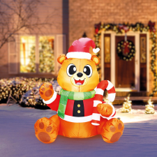 Family Felfújható maci - 150 cm - IP44 - 6 LED - 100 - 240 V (58067J) karácsonyi dekoráció