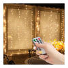 Family Fényfüggöny - 100 db melegfehér LED-del - 3 x 1 m - 230V - távirányítós