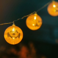Family Halloween-i LED-es lampion fényfüzér kültéri izzósor