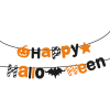 Family Halloween-i papír girland - "Happy Halloween" felirat - 3,5 m, 58170