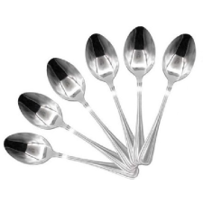  Family kanál desszert rm. fém 6db/csom 12,8cm pontozott konyhai eszköz