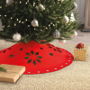 Family Karácsonyfa alá terítő - 90 cm x 3 mm - filc - piros