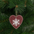 Family Karácsonyfadísz, szív (akasztható, 9 x 9 cm)