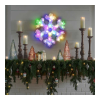 Family Karácsonyi dekoráció - irizáló, színes LED-es hópehely - 32 cm - elemes