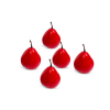 Family Karácsonyi dekoráció - piros gyümölcs - 6 cm - 5 db / csomag